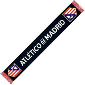 Bufanda Atlético de Madrid – Negra con Escudo Bordado