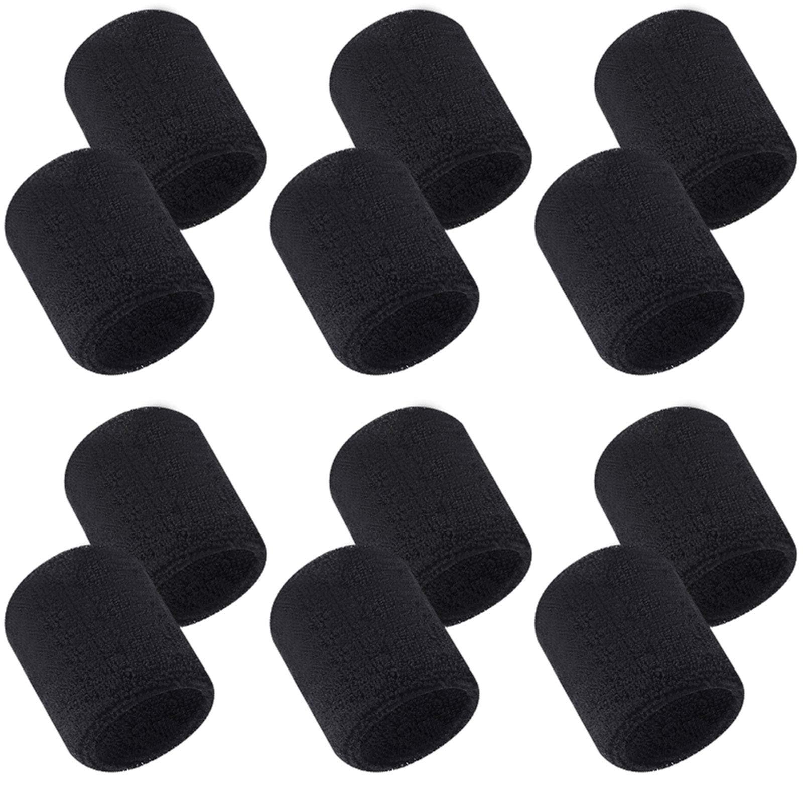 Muñequeras Deportivas de Algodón para el Sudor (12 uds)