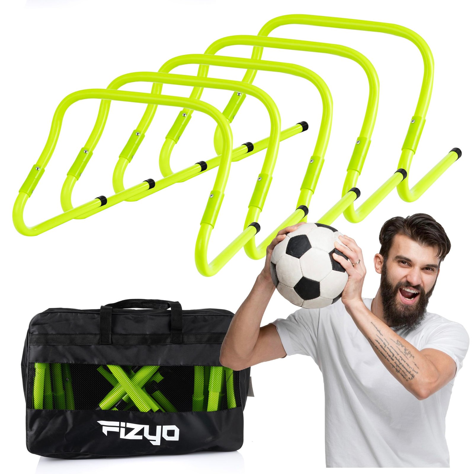 Fizyo Set de 5 Vallas de Entrenamiento Ajustables
