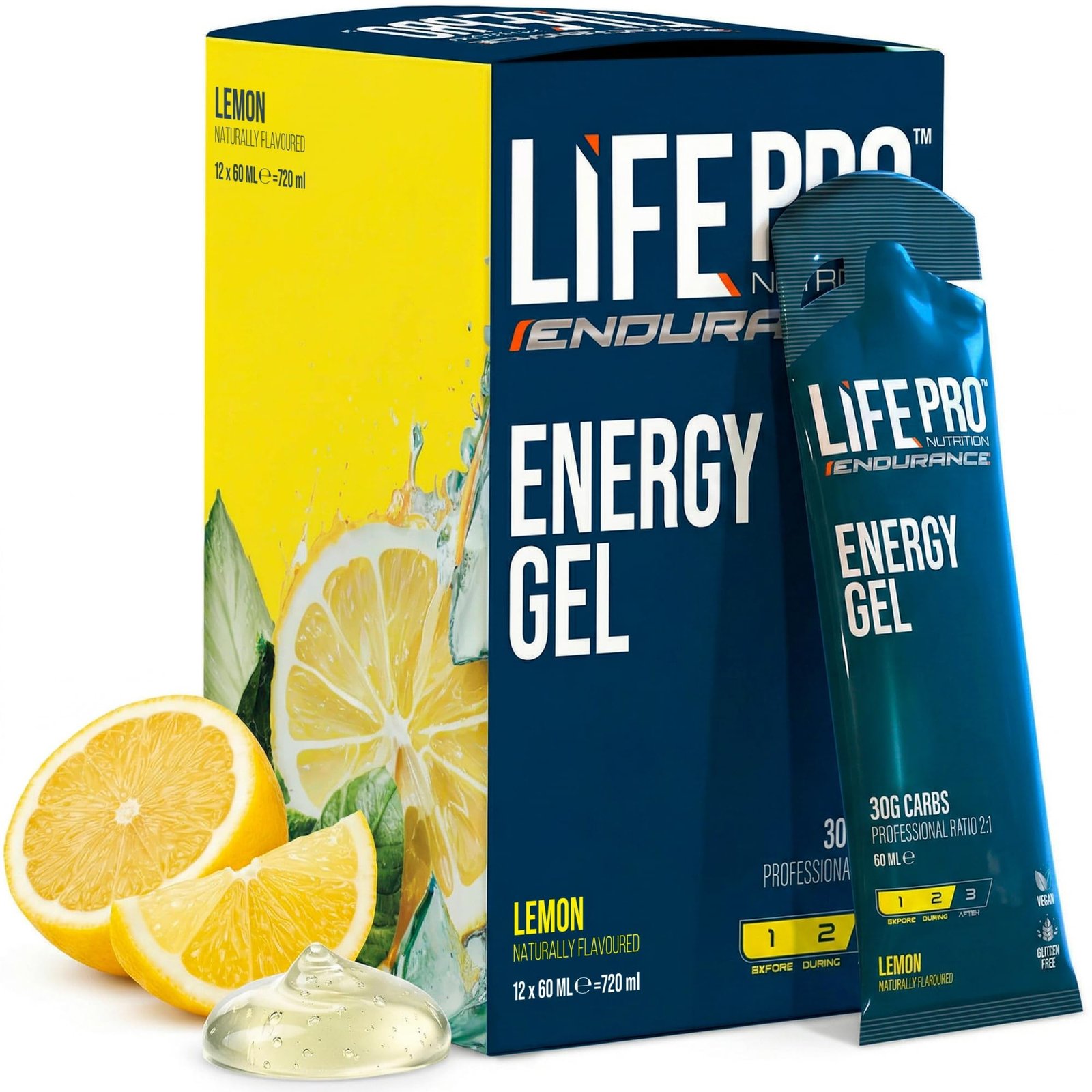 Life Pro Endurance Energy Gel (12 x 60 ml)