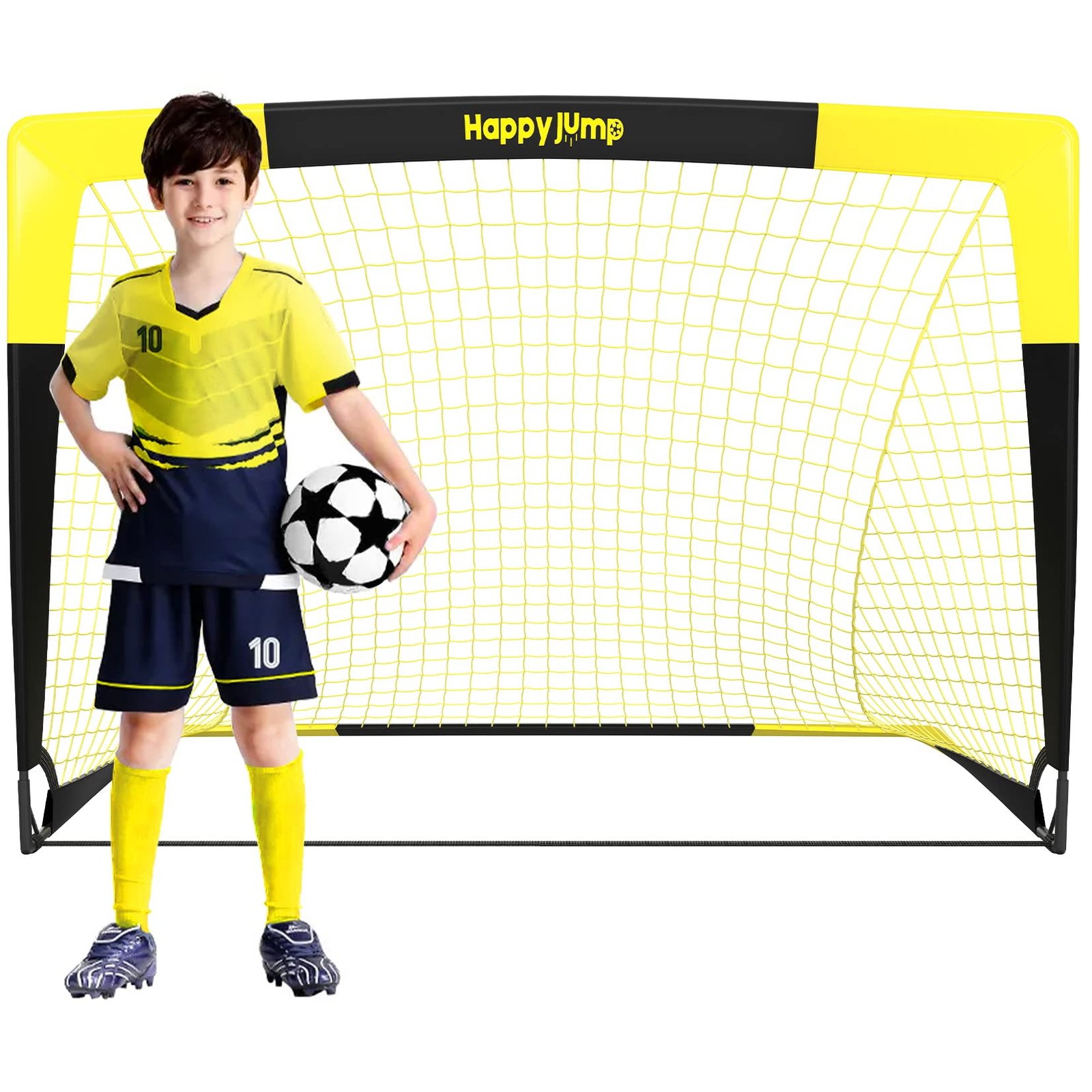 Happy Jump Portería de Fútbol Pop-Up Plegable (Varios Tamaños)