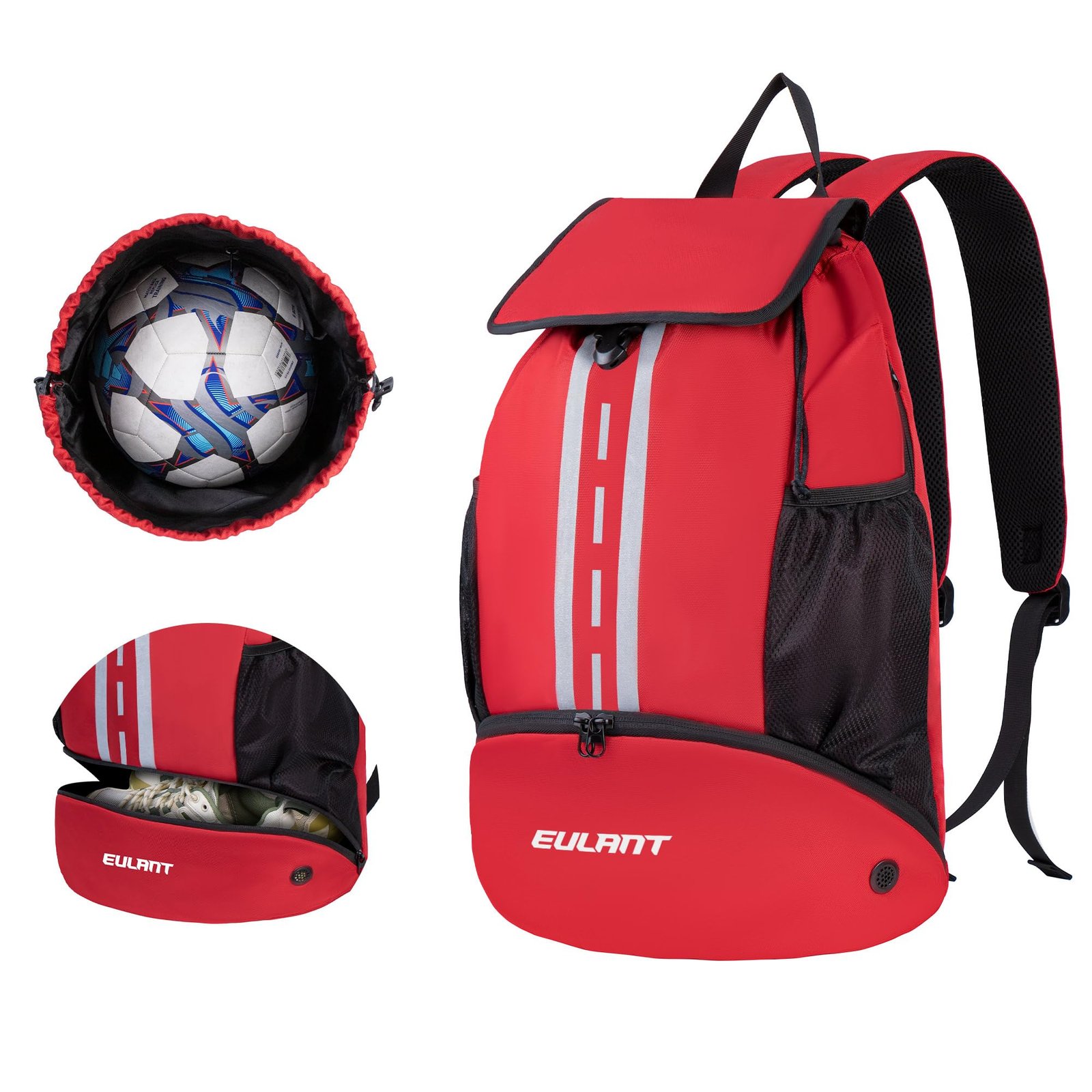 EULANT Mochila de Fútbol con Zapatillero (Impermeable)